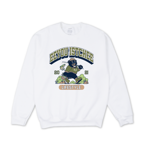 Fishing Bear Crewneck